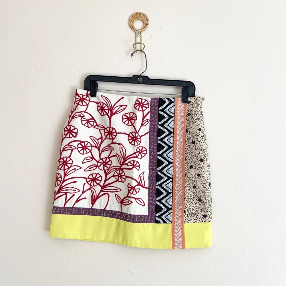 Anthropologie Leifnotes Beaded Skirt